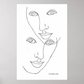 "GEMINI" by CR Sinclair Poster