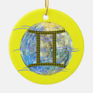 Gemini Ceramic Ornament