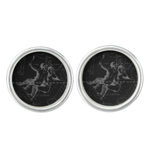 Gemini Constellation by Hevelius 1690 Cufflinks