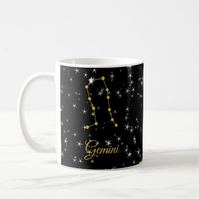 Gemini Constellation Coffee Mug (Left)