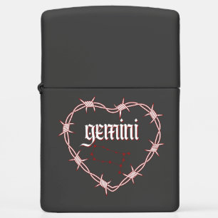 Gemini Constellation Gothic Dark Celestial Art Zippo Lighter