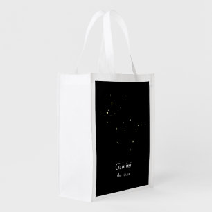 Gemini Constellation Grocery Bag