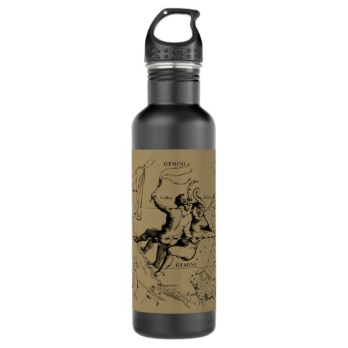 Gemini Constellation Hevelius 1690 May12_June20 Stainless Steel Water Bottle