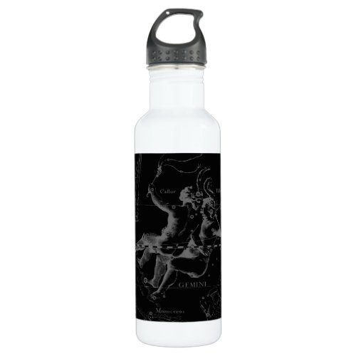 Gemini Constellation Hevelius 1690 May12_June20 Water Bottle
