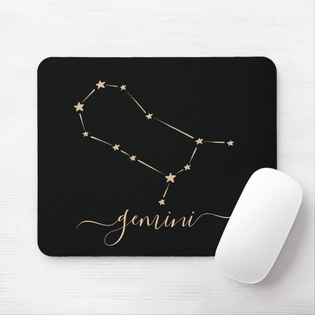 Gemini Constellation Mouse Pad (With Mouse)