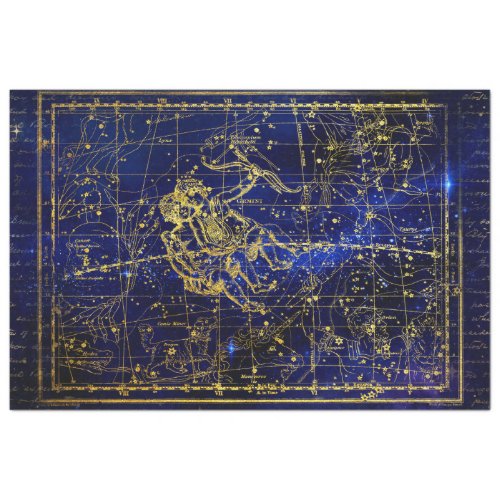 gemini constellation tissue paper