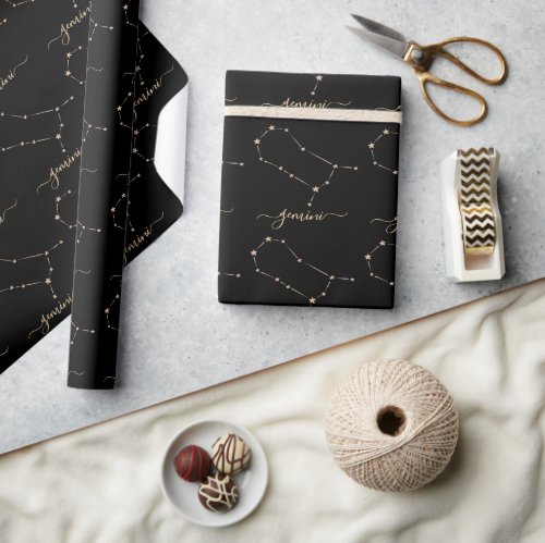 Gemini Constellation Wrapping Paper