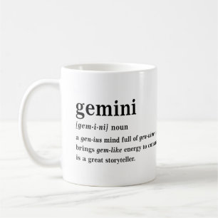 Gemini Definition Aesthetic Astrology Gift Coffee Mug