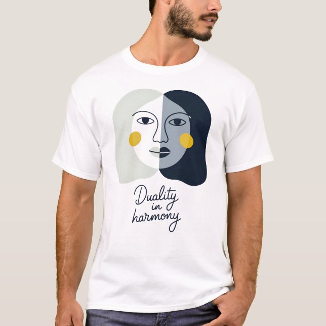 Gemini Duality in Harmony T-Shirt (Front)
