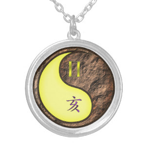 Gemini & Earth Boar Silver Plated Necklace