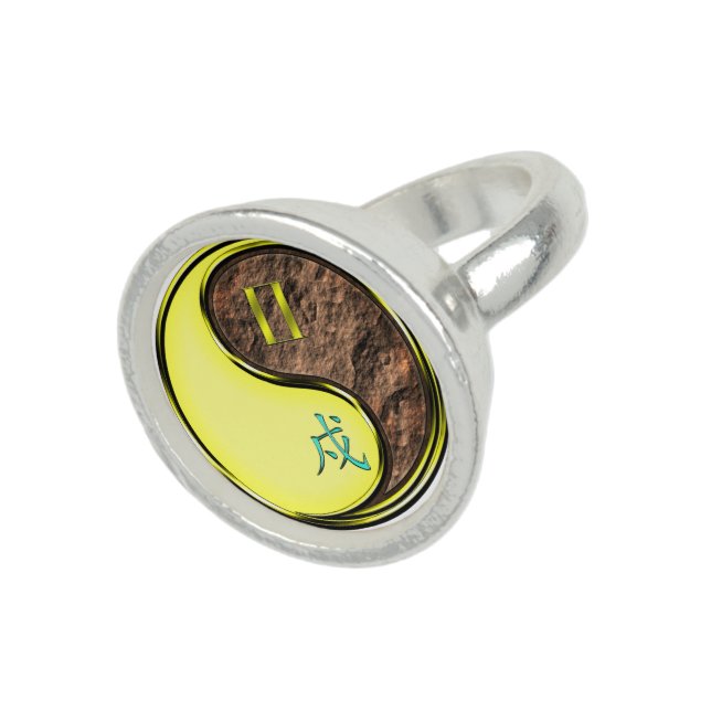 Gemini & Earth Dog Photo Ring (Top)