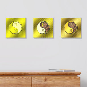 Gemini & Earth Dragon Canvas Photo Tile