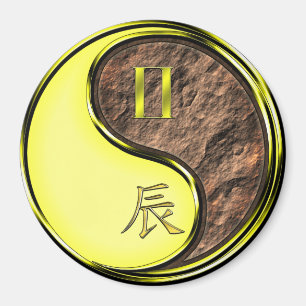 Gemini & Earth Dragon Magnet