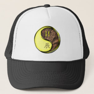Gemini & Earth Dragon Trucker Hat