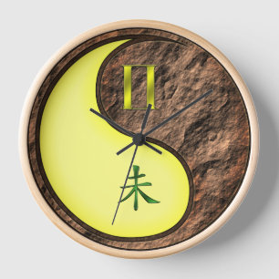 Gemini & Earth Goat Clock