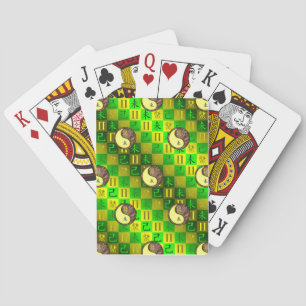 Gemini & Earth Goat Poker Cards