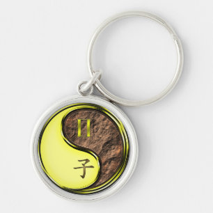 Gemini & Earth Rat Keychain