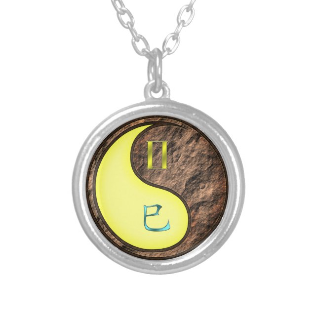 Gemini & Earth Snake Silver Plated Necklace (Front)