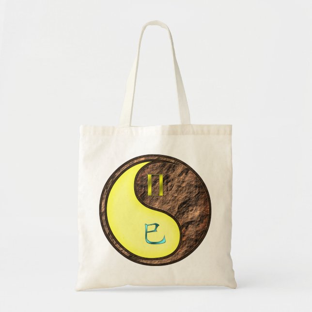 Gemini & Earth Snake Tote Bag (Front)