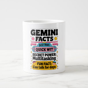 Gemini Facts: Quick Wit, Multitasking, and Endless Giant Coffee Mug