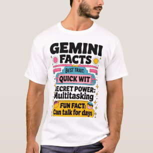 Gemini Facts: Quick Wit, Multitasking, and Endless T-Shirt
