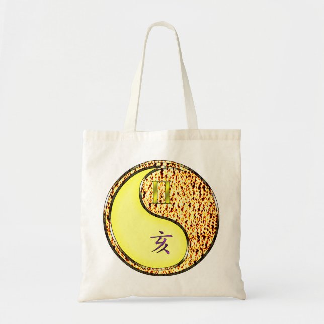 Gemini & Fire Boar Tote Bag (Front)