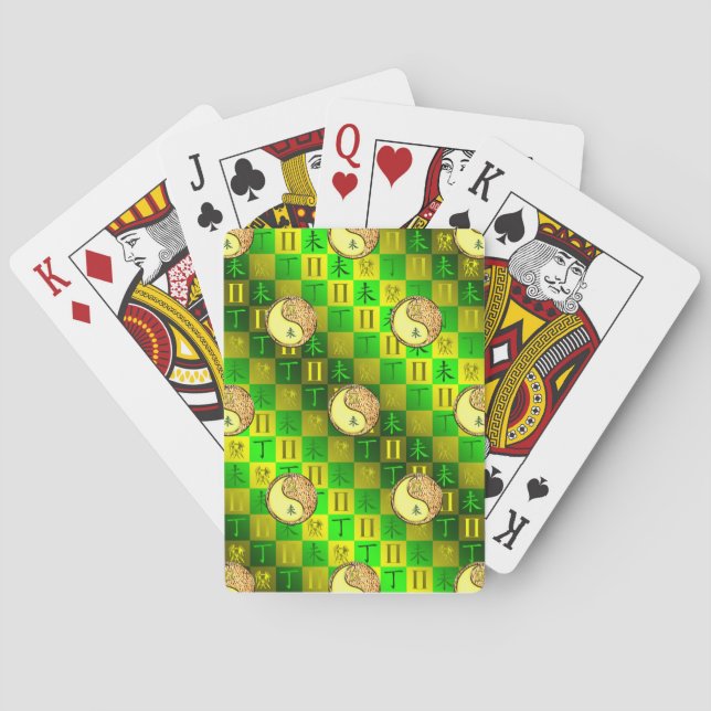 Gemini & Fire Goat Poker Cards (Back)
