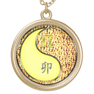 Gemini & Fire Rabbit Gold Plated Necklace