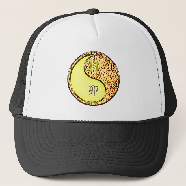 Gemini & Fire Rabbit Trucker Hat (Front)