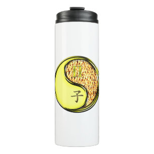 Gemini & Fire Rat Thermal Tumbler