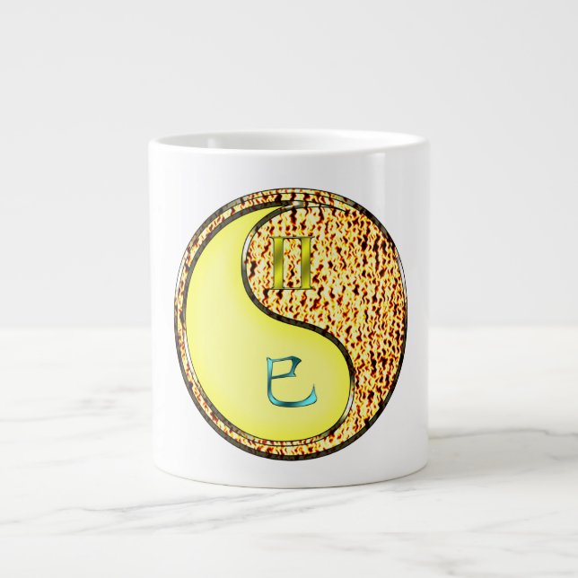 Gemini & Fire Snake Giant Coffee Mug (Front)