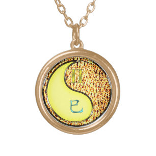 Gemini & Fire Snake Gold Plated Necklace