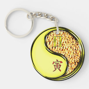 Gemini & Fire Tiger Keychain