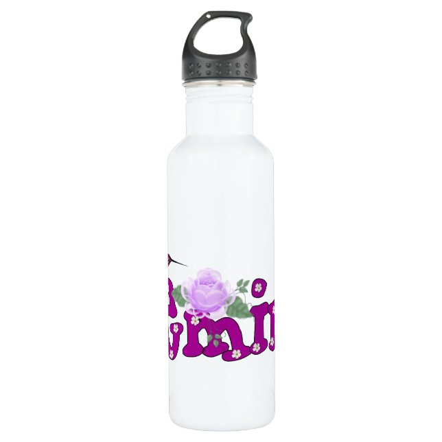 Gemini Flowers Water Bottle (Front)