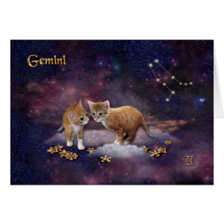 Gemini for Cat Lovers Card
