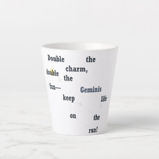 Gemini Fun & Inspiring Design Daily Use Custom Gif Latte Mug