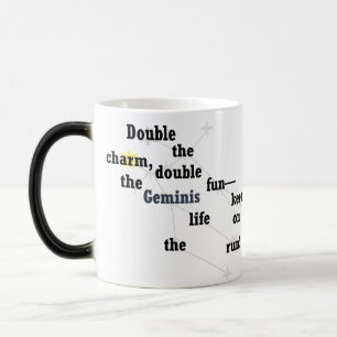 Gemini Fun & Inspiring Design for Daily Use & Gift Color Morph Mug