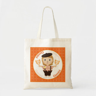 Gemini Girl Character Tote Bag