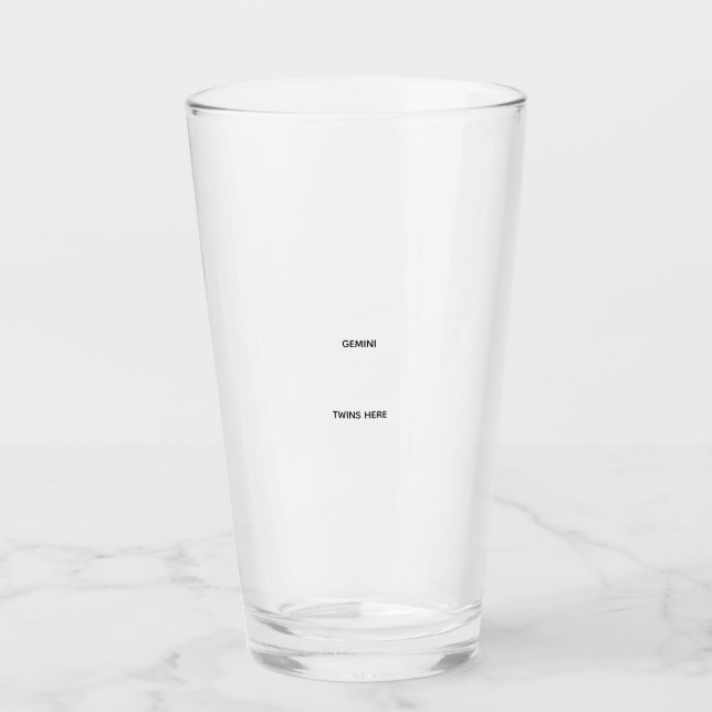 Gemini glass (Front)