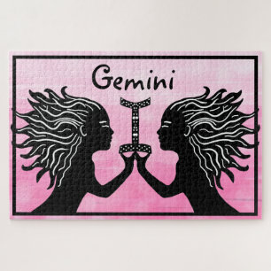 Gemini Hand Drawn Art Horoscope Sign Zodiac Jigsaw Puzzle