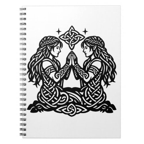 Gemini — Haunted Ink Zodiac Twins Notebook