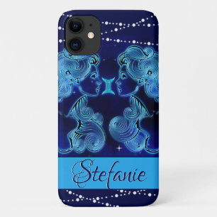 Gemini in Dark Blue iPhone 11 Case