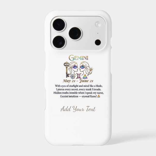 Gemini Intuition The Eternal flame iPhone Case (Back)