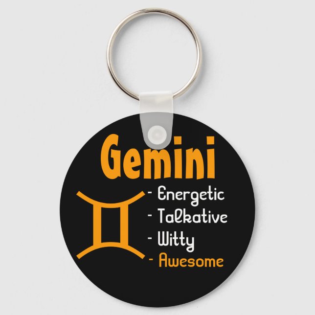 Gemini Keychain (Front)