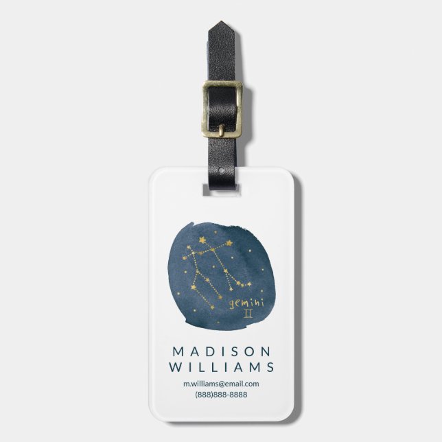 Gemini Luggage Tag (Front Vertical)