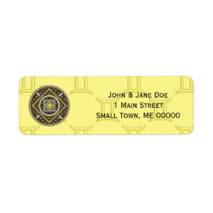 Gemini Mandala Address Label