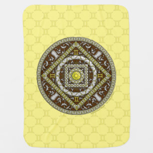 Gemini Mandala Baby Blanket