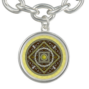 Gemini Mandala Charm Bracelet