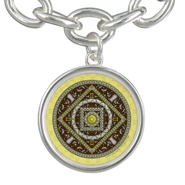 Gemini Mandala Charm Bracelet (Design)