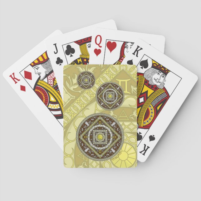 Gemini Mandala Classic Playing Cards (Back)